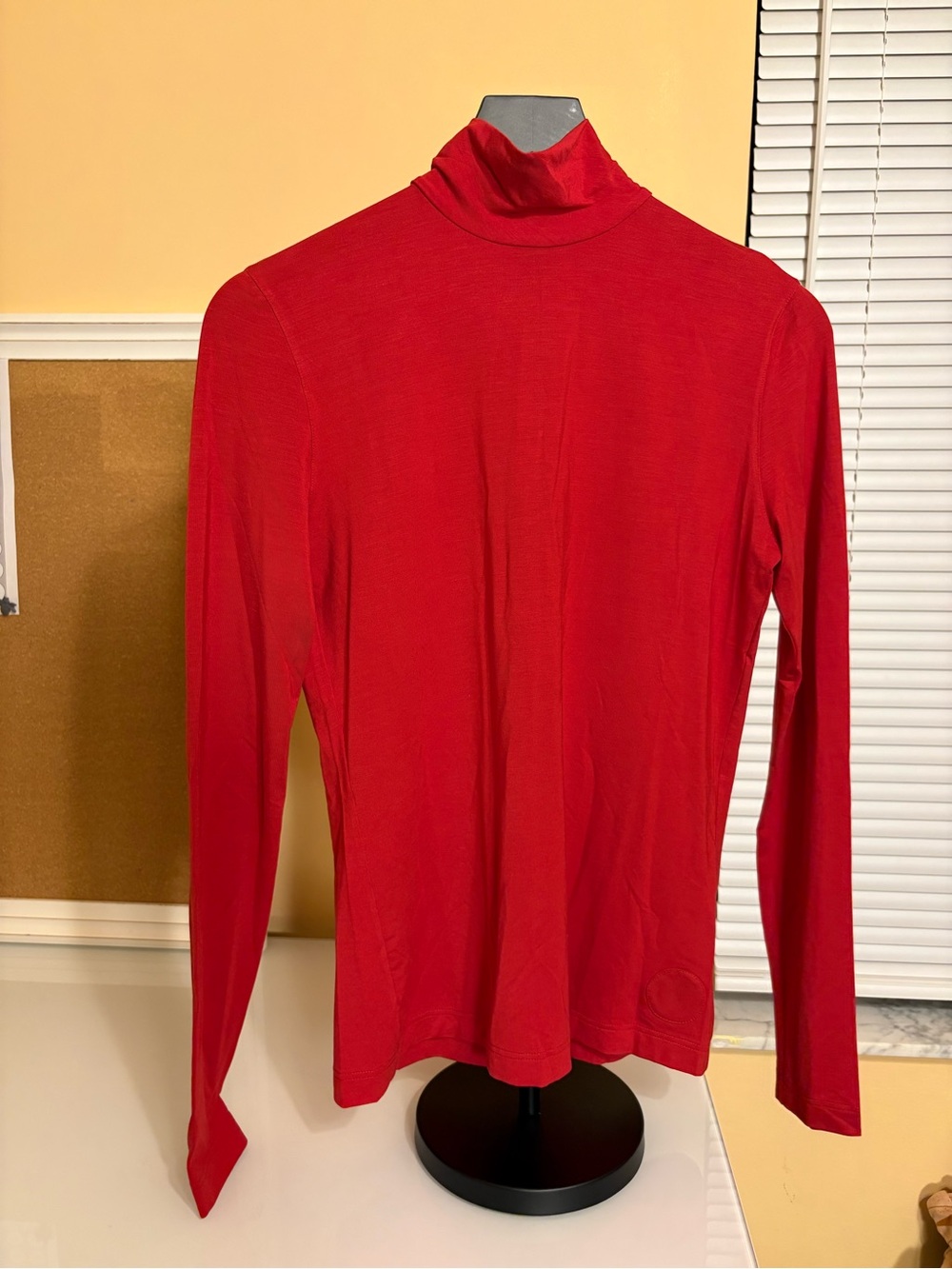 Akris Punto Red Long-Sleeve Turtleneck